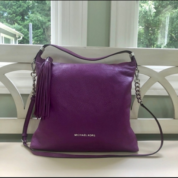 Michael Kors Handbags - Purple Michael Kors Hobo Bag
